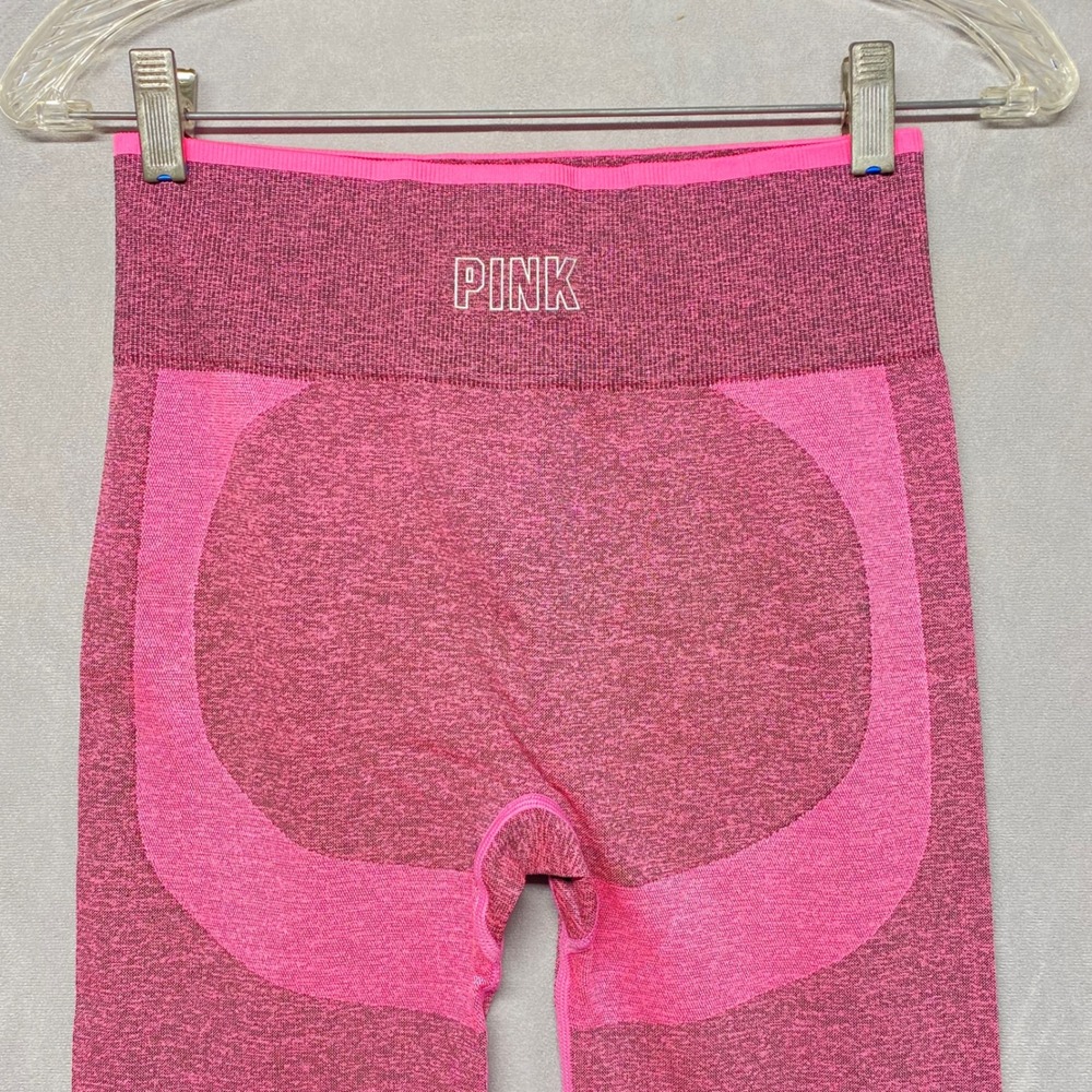 PINK Victoria's Secret Seamless High Waist Leggings Workout Athleisure Magenta M
